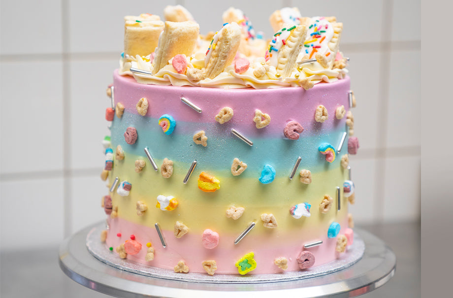 Bespoke Lucky Charm Cereal Milk Birthday Cake in our Fulham Bakery ...