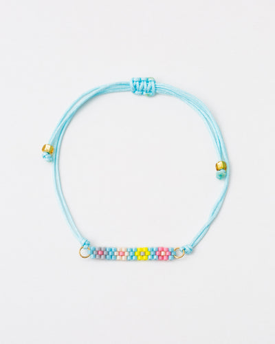 Schmales Armband mit Blütenmotiv - Broke + Schön#farbe_lightblue