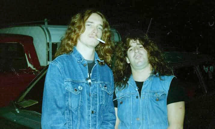 Cliff Burton and Paul Baloff (Photo by Harald Oimoen)