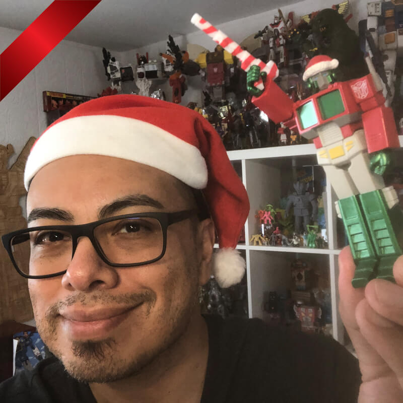 Transformers ReAction Figure - Optimus Santa - Super7 Gift Guide