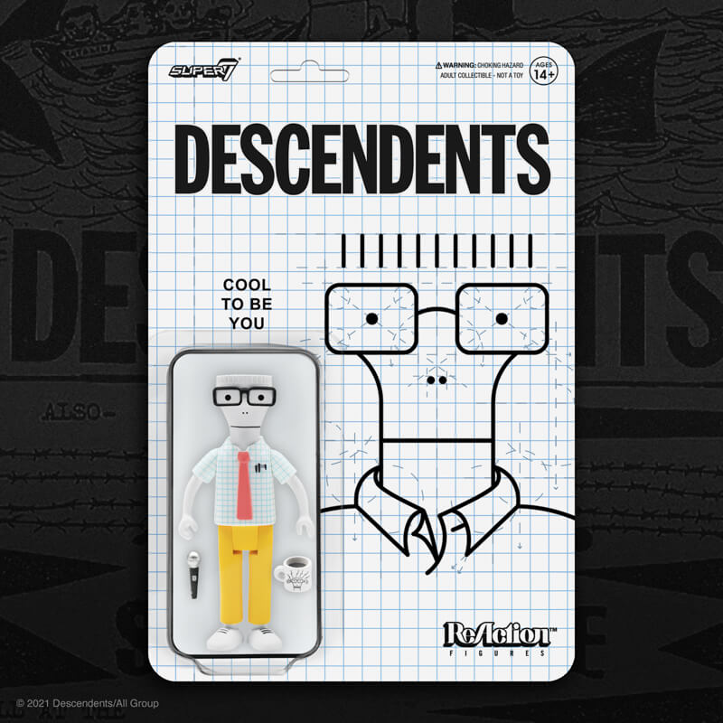 Descendents ReAction Figure - Milo (Cool To Be You) - Super7 Gift Guide