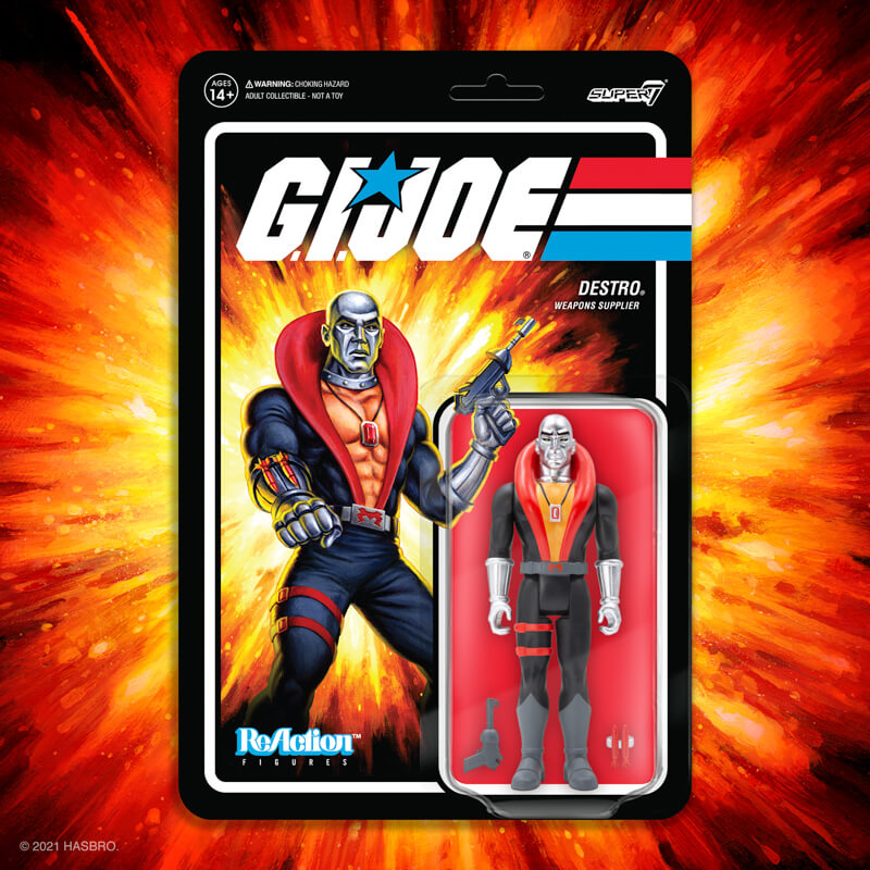 G.I. Joe ReAction Figures Wave 1 - Destro - Super7 Gift Guide