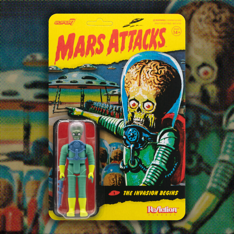 Mars Attacks ReAction Figure - The Invasion Begins - Super7 Gift Guide