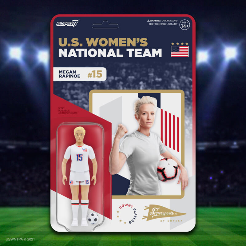 USWNT Players Supersports Figure - Megan Rapinoe - Super7 Gift Guide