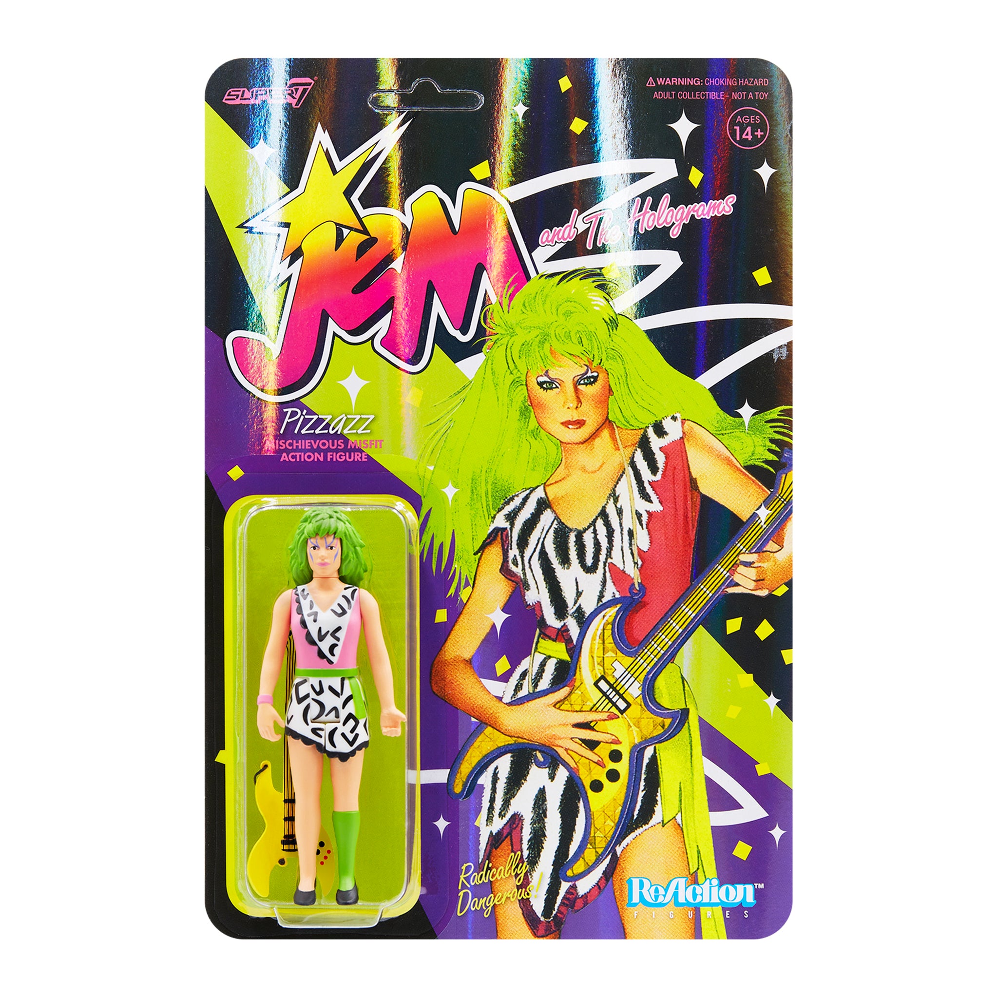 Jem And The Holograms Reaction Figure Pizzazz Super7