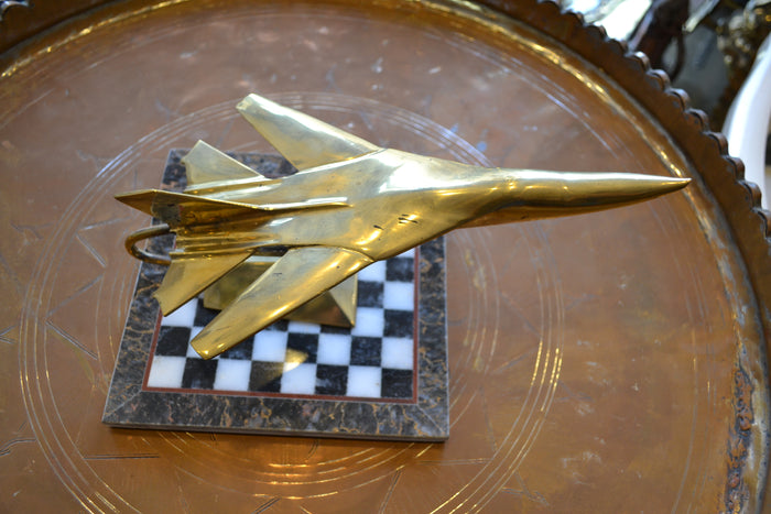 Brass F-111 Model Airplane