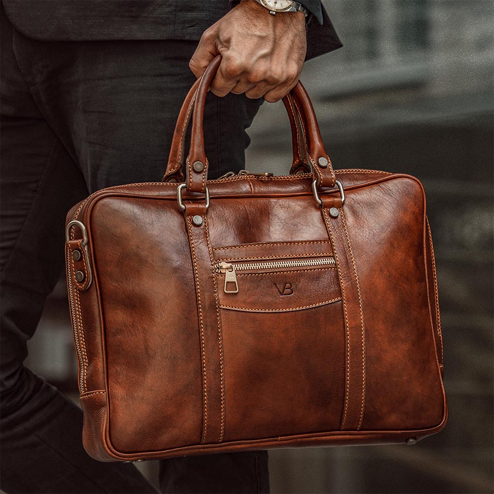 Custom leather briefcases for Men | Monogrammed briefcase ...