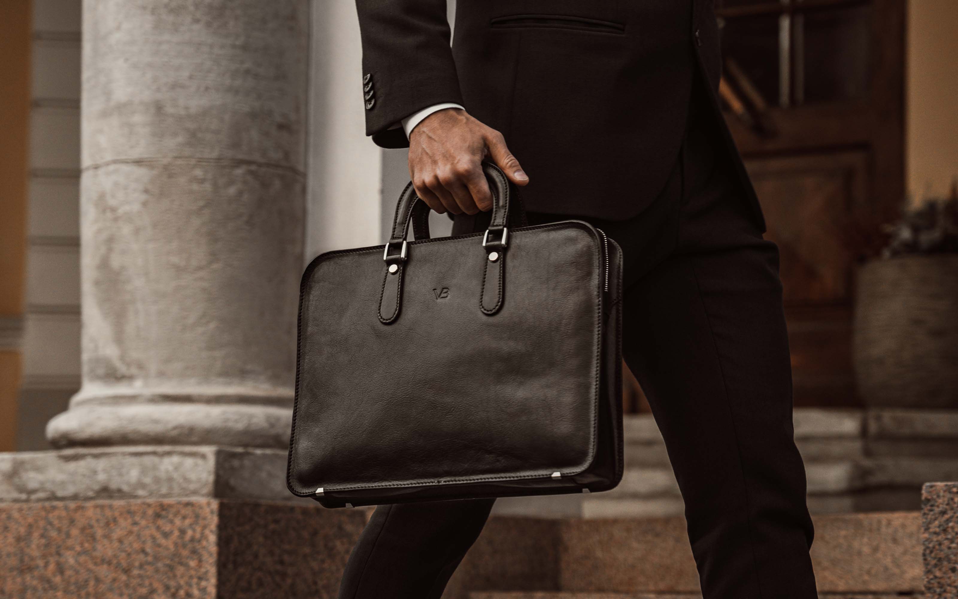 Men's Leather Work & Business Bags - Von Baer