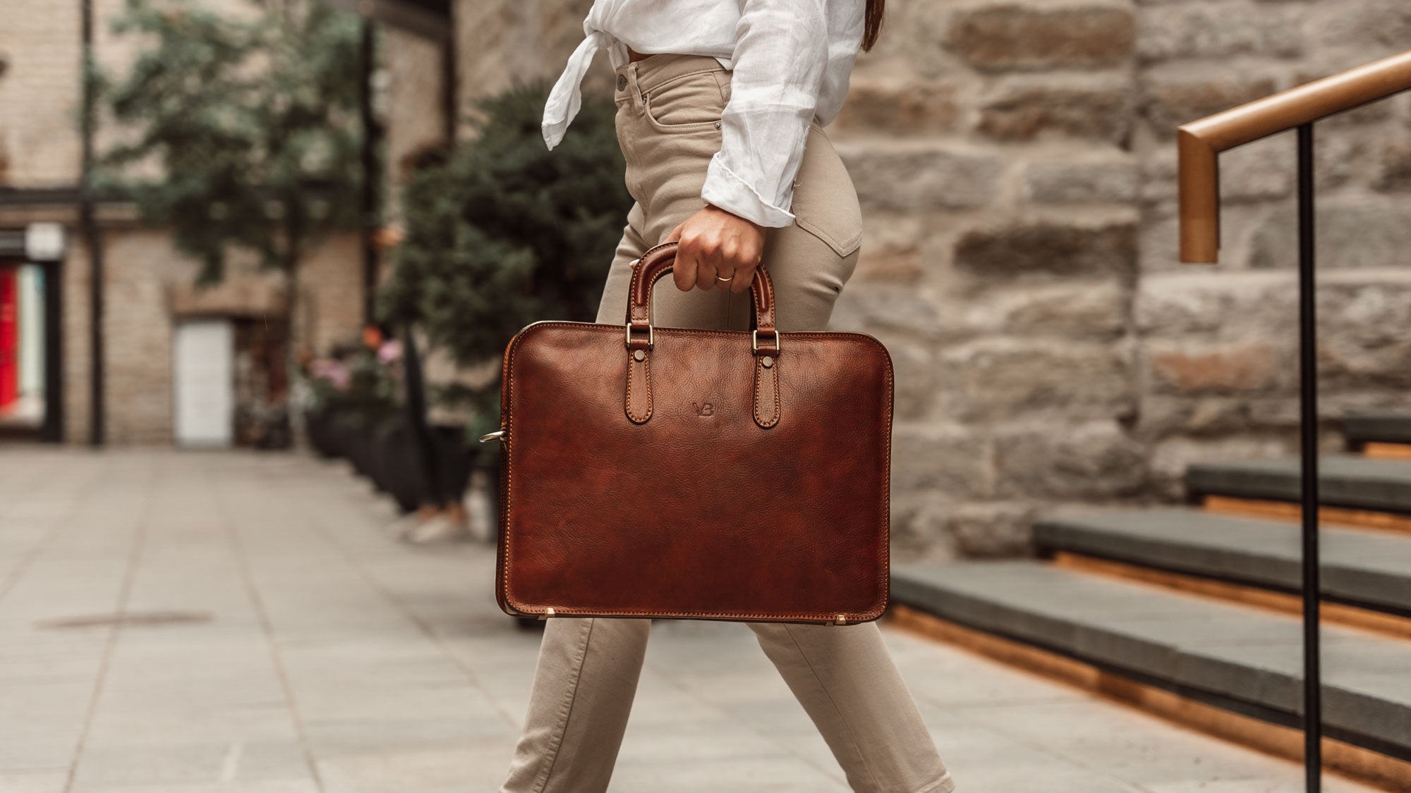 Ladies' Italian Leather Briefcase and Business Tote | 25 Year Warranty