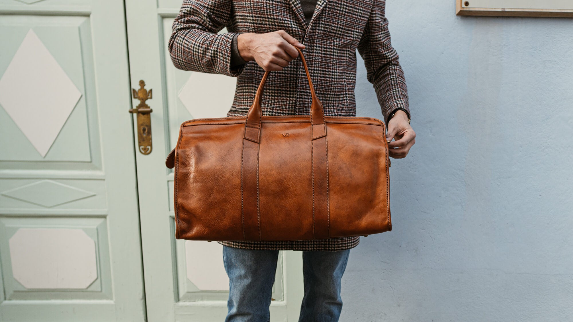 Silver Weekender Bag Men - Von Dutch Designer Bag