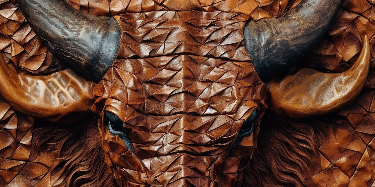 buffalo leather art