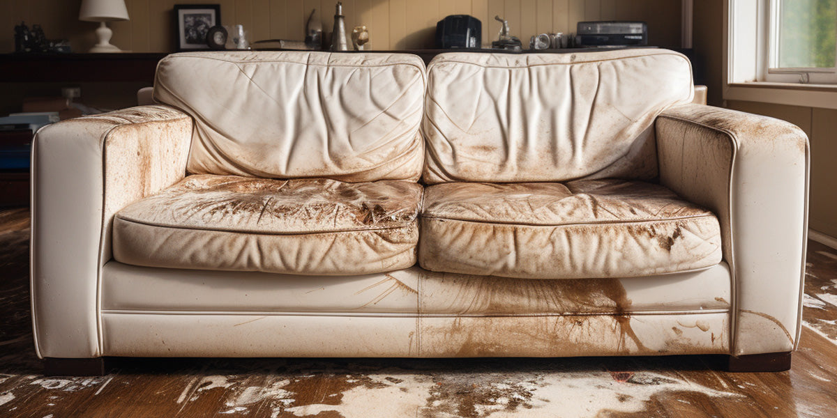 Restoring white leather sofas