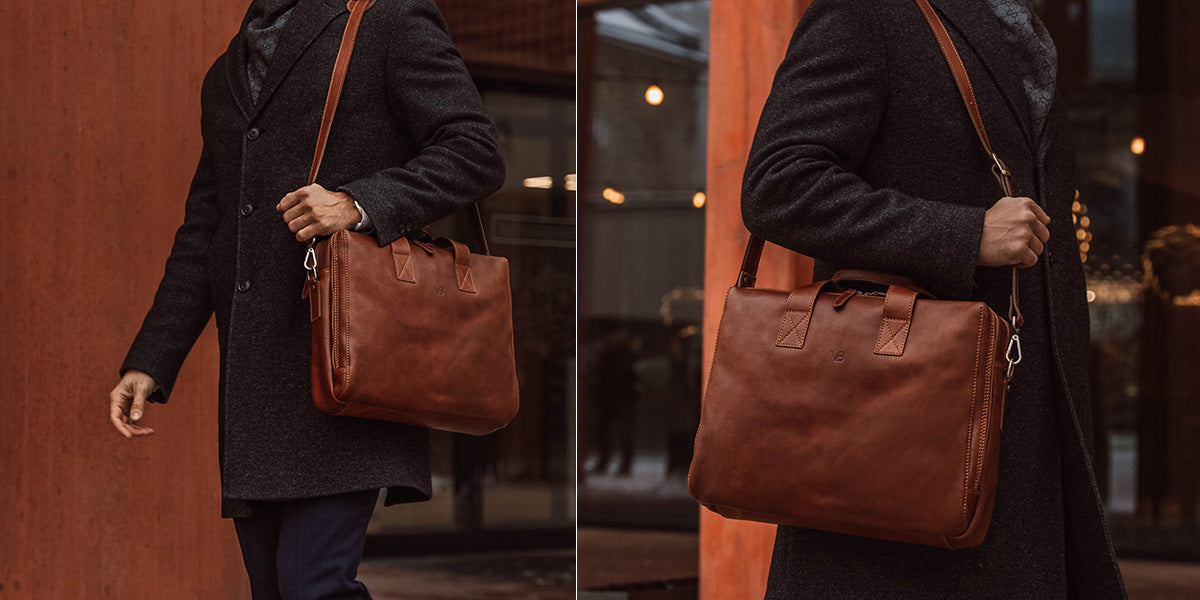 Best personalized leather messenger bags in - Baer