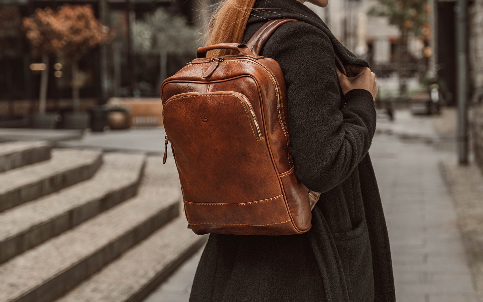 leather backpack bag