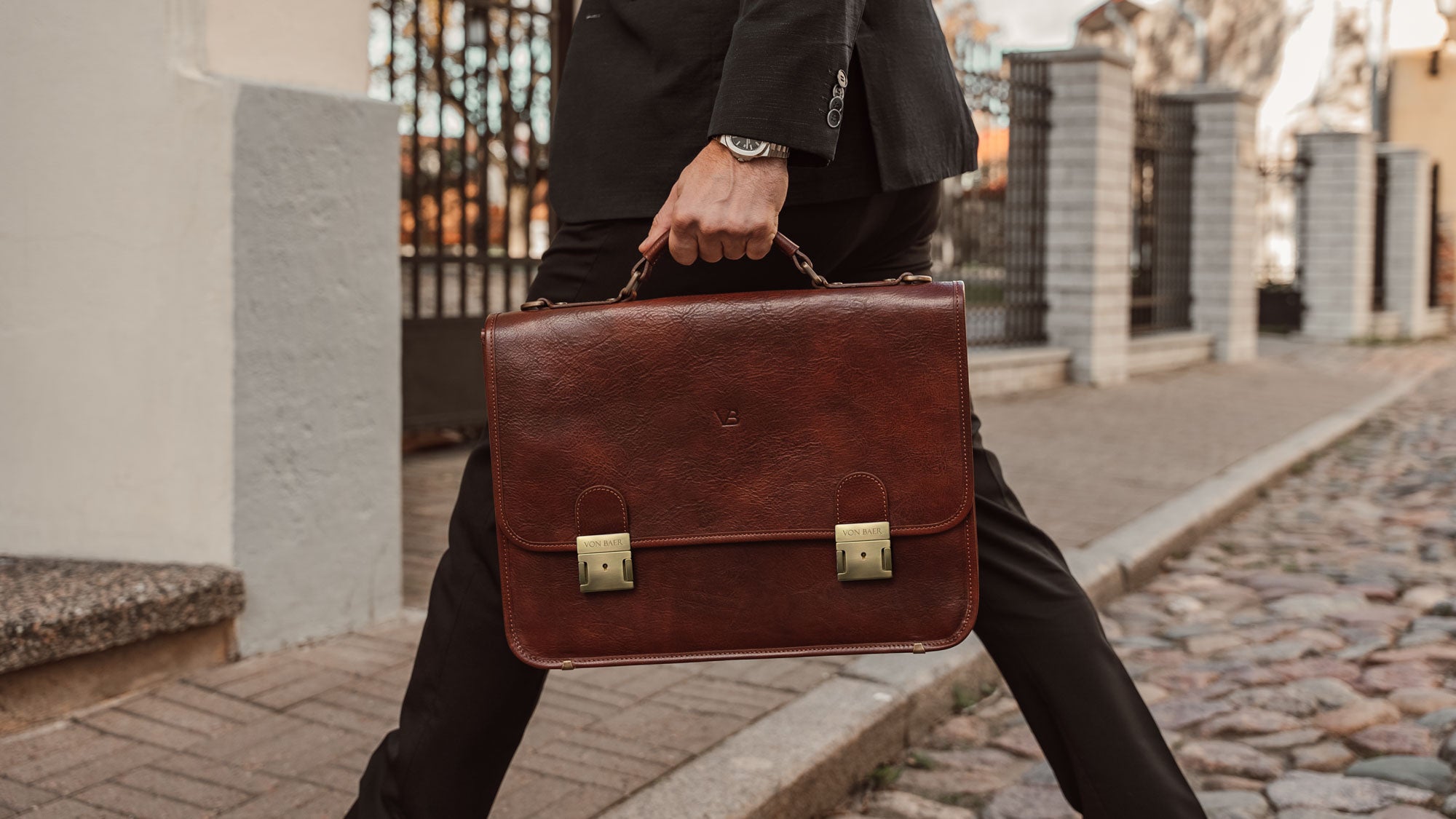 Leather Senator Bulletproof Briefcase