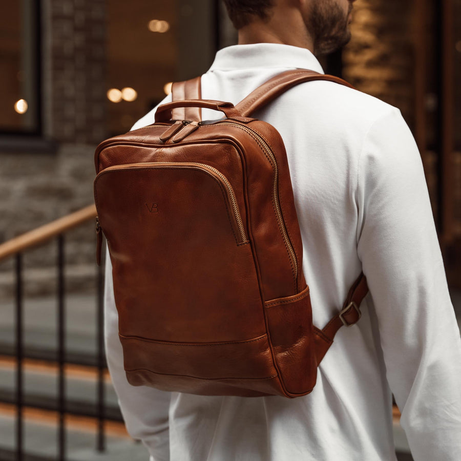 Men's Leather (Genuine) Backpacks