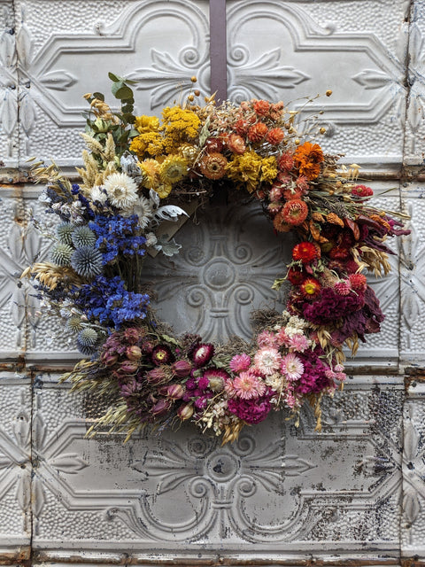 White Statice Dried Flowers - The Parsons Wreath Company