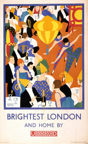 Horace Taylor Londres tube affiche années 1920