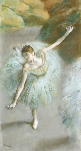 Ballet dancer in green (1880s) | Edgar Degas artwork Posters, Prints, & Visual Artwork The Trumpet Shop Vintage Prints