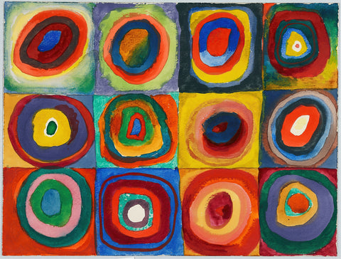 circles kandinsky abstract art print