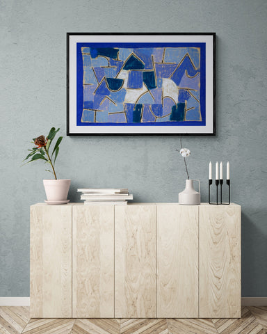 Paul Klee célèbre peinture abstraite nuit bleue