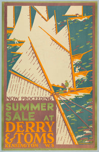 Summer Sale poster for Derry & Toms, London (1919) Edward McKnight Kauffer The Trumpet Shop 