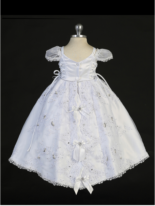 White Baptism/Christening Gown 2280 – STYLO