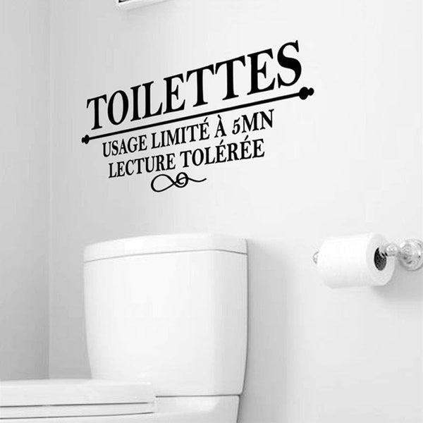 Sticker Mural toilettes