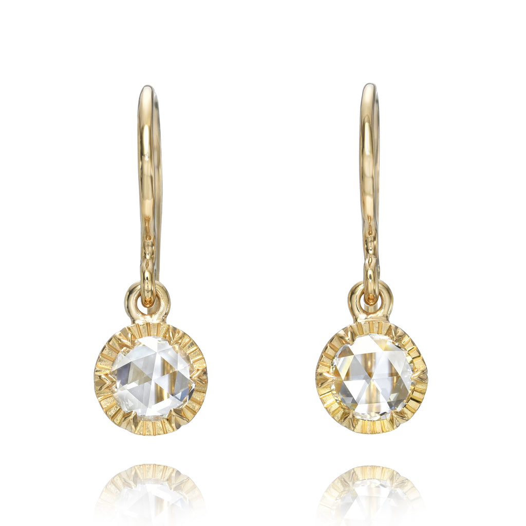 Buy Genuine One Stone Diamond Drop Earrings/14 Karat YELLOW Gold/choice of  Screw or Regular Post Back Lock/gift of Jewelry for ALL Occasions Online in  India - Etsy