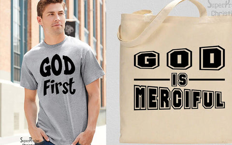 God Is Merciful Tote Bag