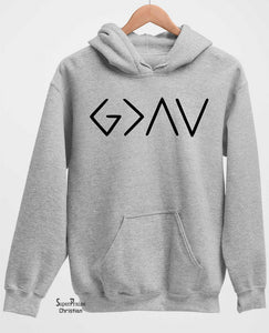 God Is Greater Than High And low Long Sleeve Sweatshirt Hoodie