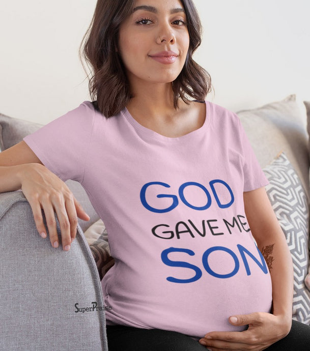 God Gave Me Son Maternity T Shirt