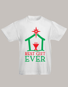 Christmas T Shirt Best Gift Ever Adult Ladies and Kids Tee tshirt