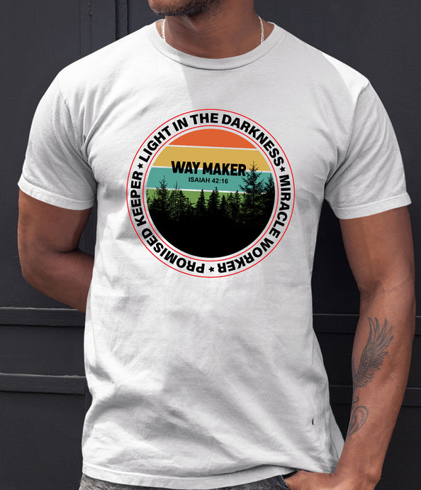 Light In The Darkness Way Maker Christian T Shirt