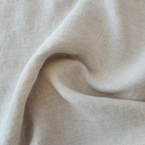 Pure Linen Fabric, Natural- Width 135cm – Lincraft