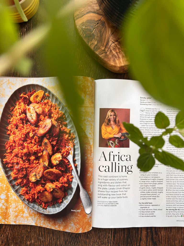 Lerato AFRICANA cookbook in Delicious Magazine