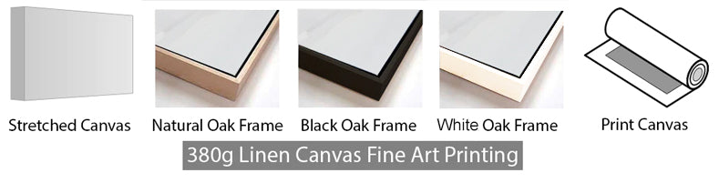 Large linen canvas framing options