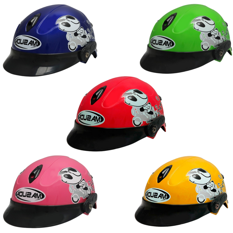 CASCO PARA MOTO NIÑO CACHUCHA 5 PIEZAS DISTINTOS COLORES