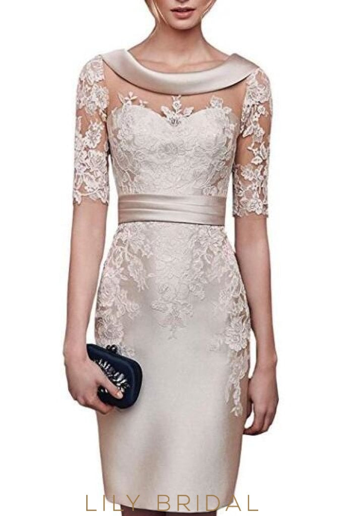 elegant short dresses for mother of the bride