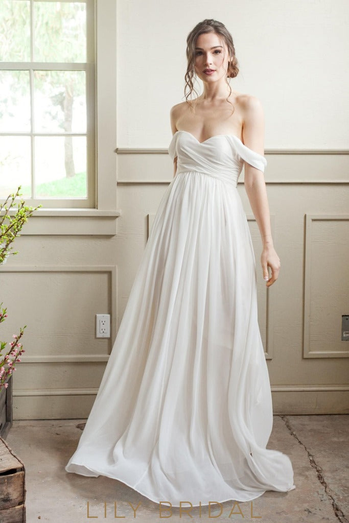 Great Chiffon Wedding Dress of the decade Don t miss out 
