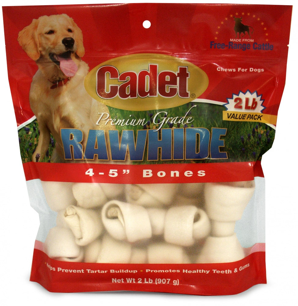 Cadet Rawhide Plain Braided Dog Bones 