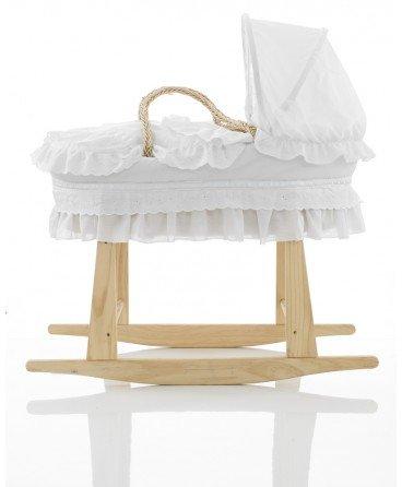 moses basket with stand and drapes