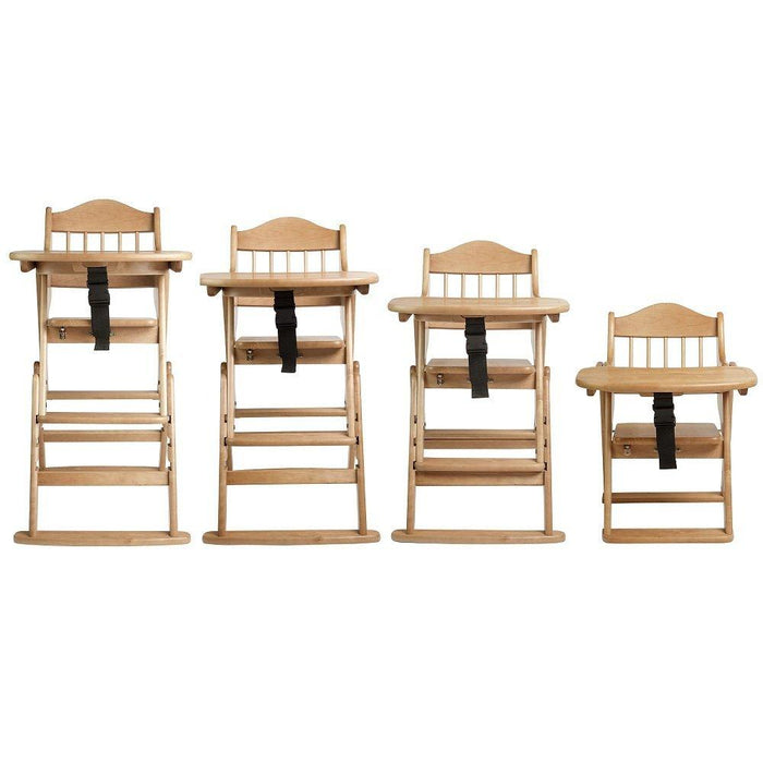 foldable wooden high chair