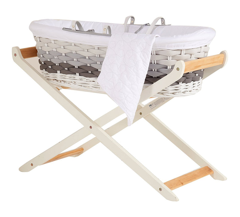 Mothercare Ombre Moses Basket (Grey 