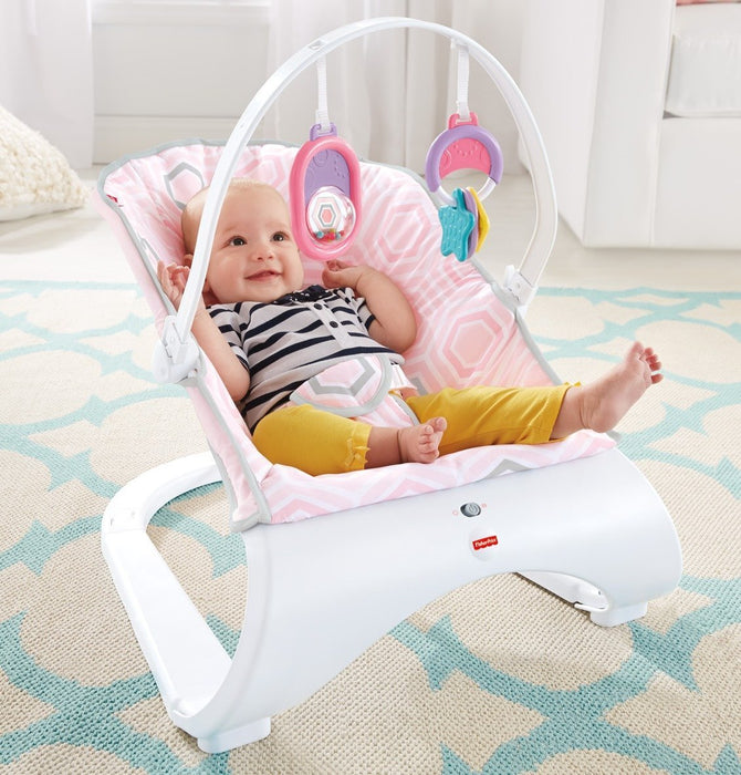fisher price comfort curve bouncer pink