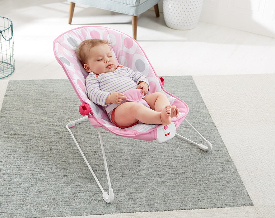 fisher price baby bouncer pink