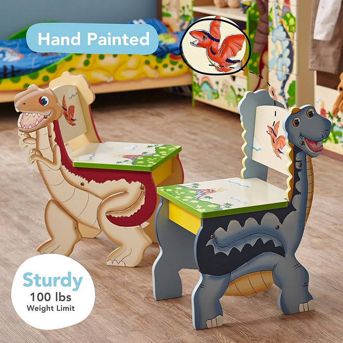 kids dinosaur table and chairs