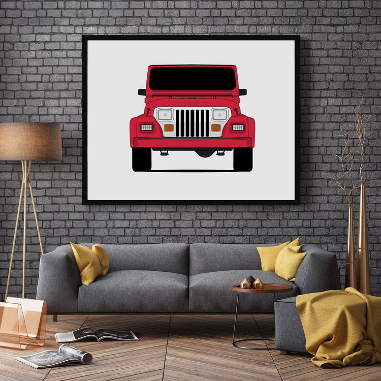 Jeep Wrangler YJ Renegade (1990-1994) 1st Generation Car Poster – Custom  Car Posters