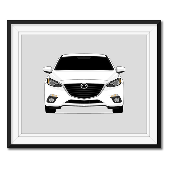 Mazda 3 BP (2019-Present) 4th Generation Car Poster – Custom Car Posters
