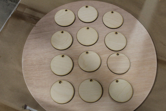 12 Inch Wood Rounds CNC Cut Plywood Circles Door Hanger Blanks, Wooden Cake  Stand Rounds, DIY Wood Blanks & Circles 1/2 